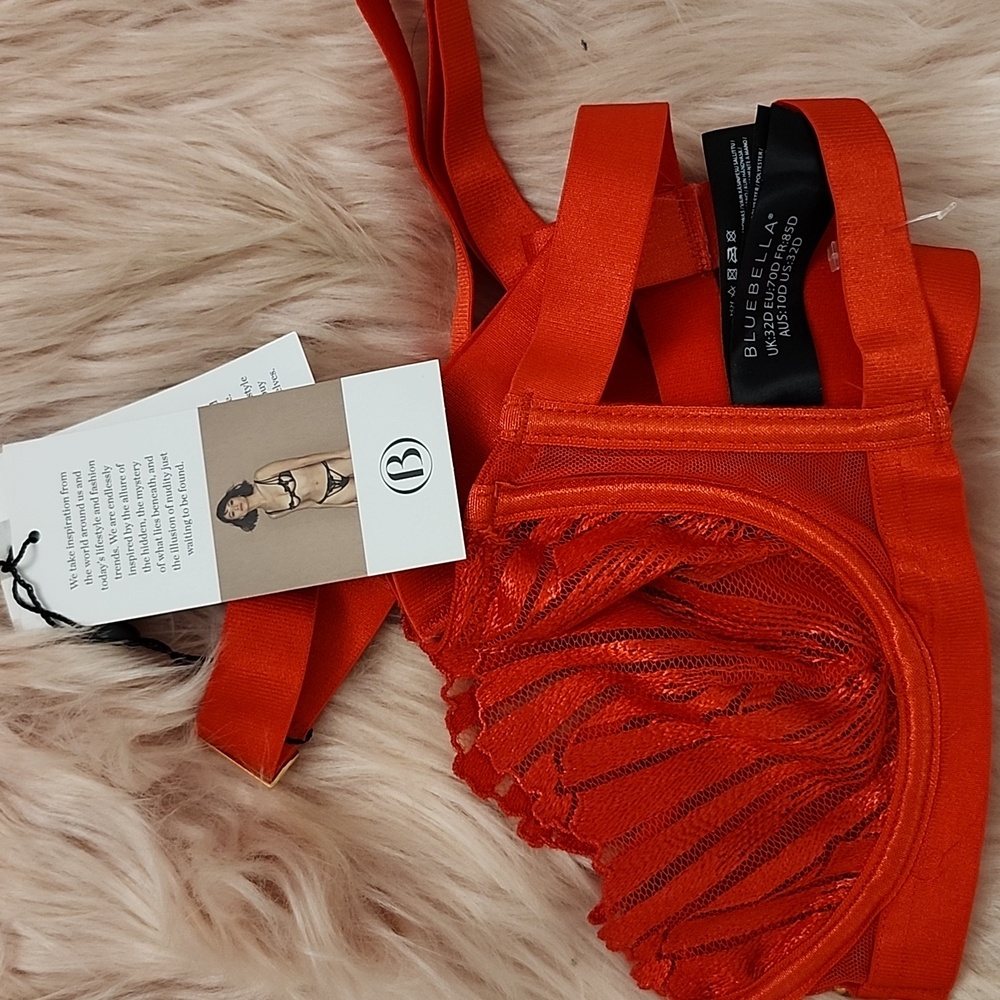 Brand New BLUEBELLA SEXY UNLINED LACE "SOFIA" BRA-32D - Picture 8 of 8